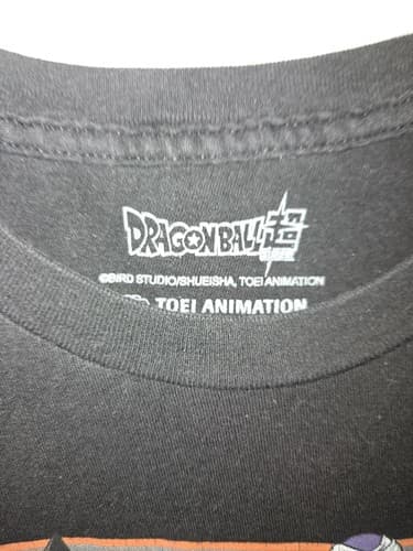 Dragon Ball Z Graphic T-Shirt Small Black Toki Animation Anime Manga Goku VGC - Thumbnail 3
