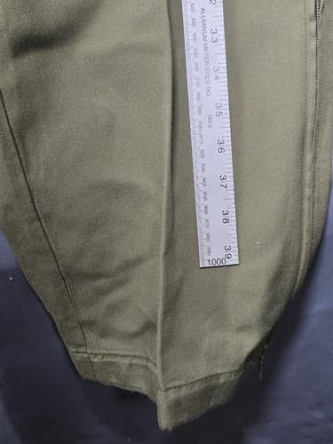 German Aramid FR Anti-Static Industrial Work Pants Olive Drab 34x30 #S87s - Thumbnail 6