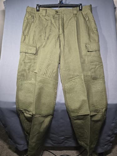 German Aramid FR Anti-Static Industrial Work Pants Olive Drab 34x30 #S87s