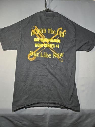 Port & Company Men's Black Short Sleeve Essential T-Shirt Size Medium #S93s - Thumbnail 3