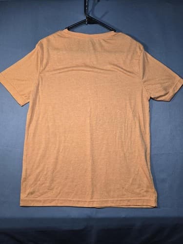 Manfinity Men's Orange Short Sleeve Cotton T-Shirt Size Small - Thumbnail 3