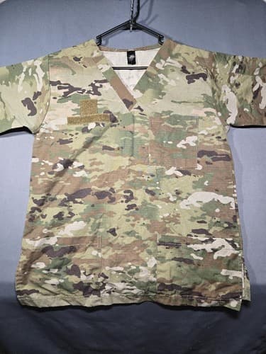 NurseJoe MultiCam OCP Camouflage Men's Scrub Top Size Medium #S100s