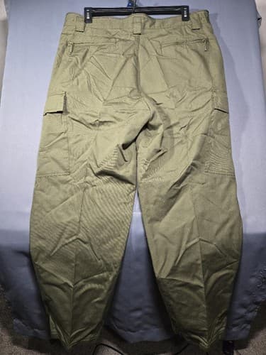 German Aramid FR Anti-Static Industrial Work Pants Olive Drab 34x30 #S87s - Thumbnail 3
