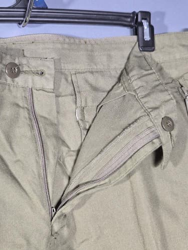 German Aramid FR Anti-Static Industrial Work Pants Olive Drab 34x30 #S87s - Thumbnail 2