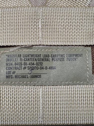 DCU Molle 1 Quart Canteen Pouch NSN:8465-01-494-0272 #E42e - Thumbnail 3