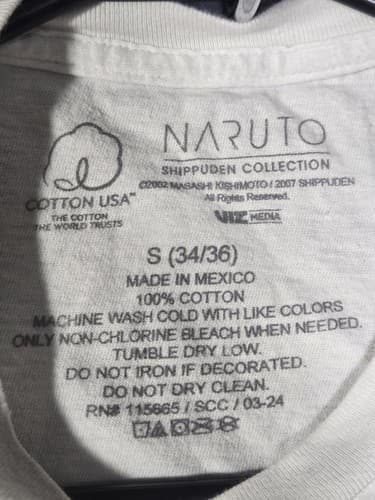 Naruto Shippuden Men's Tan Short Sleeve Graphic Anime T-Shirt Size Small #S96s - Thumbnail 4