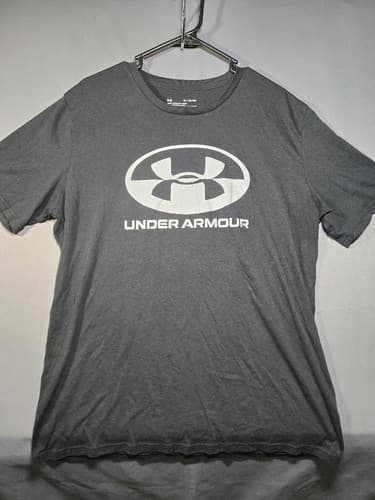 Under Armour Men's Gray Short Sleeve Performance Graphic T-Shirt Size XL #S92s