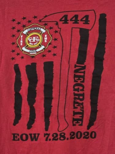 Wayne's Firefighter Foundation Red Firefighter Graphic T Shirt Adult - Thumbnail 4