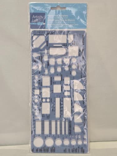 Artist's Loft House Plan Template Drafting Stencil Scale 1/4" Architecture VGC