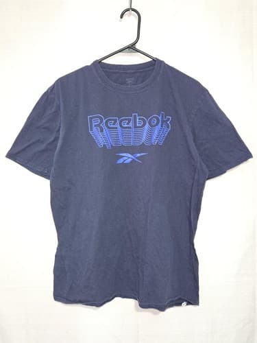 Reebok Graphic T-Shirt Mens Size XL Blue Short Sleeve Training Activewear VGC