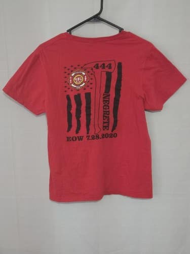 Wayne's Firefighter Foundation Red Firefighter Graphic T Shirt Adult - Thumbnail 3