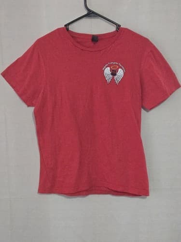Wayne's Firefighter Foundation Red Firefighter Graphic T Shirt Adult