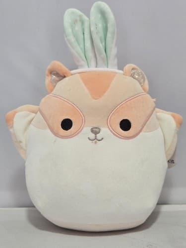 Squishmallows 8" Tai the Sugar Glider Easter Squad Peach Plush Bunny Ears #S83s