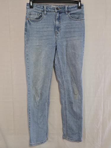 Cello Jeans Women's Blue High Waisted Distressed Skinny Denim Pants Size 11 T29t