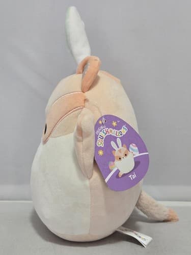 Squishmallows 8" Tai the Sugar Glider Easter Squad Peach Plush Bunny Ears #S83s - Thumbnail 4