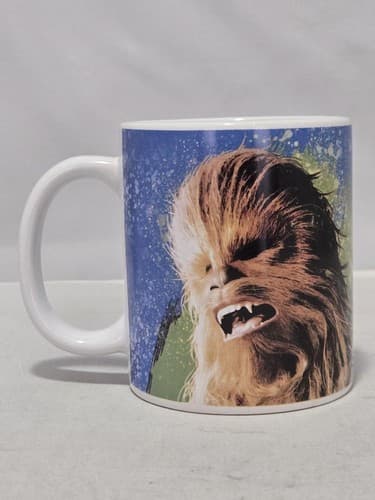 Star Wars Graphic Coffee Mug 20oz Large Ceramic Tea Cup Silver Buffalo VGC #T1t
