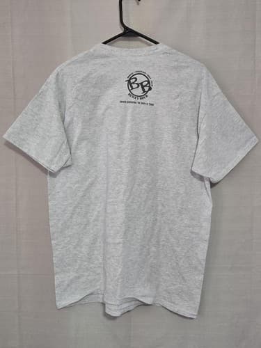 Gildan Ultra Cotton Gray T-Shirt Short Sleeve Men's Size Large Basic Tee VGC - Thumbnail 3