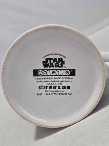 Star Wars Graphic Coffee Mug 20oz Large Ceramic Tea Cup Silver Buffalo VGC #T1t - Thumbnail 3