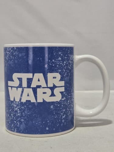 Star Wars Graphic Coffee Mug 20oz Large Ceramic Tea Cup Silver Buffalo VGC #T3t - Thumbnail 2