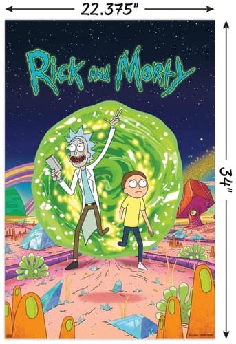 Trends International Rick And Morty - Cover Wall Poster, 22.375" x 34", Unframed - Thumbnail 3