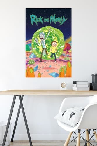 Trends International Rick And Morty - Cover Wall Poster, 22.375" x 34", Unframed - Thumbnail 4