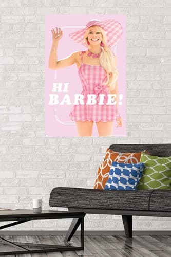 Trends Barbie: The Movie - Hi Barbie Wall Poster, 34L x 22.4W, Unframed Version - Thumbnail 2