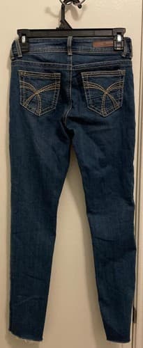 WallFlower Jeans Women's Blue Denim - Size 0 | Mid-Rise | Skinny/Bootcut Fit - Thumbnail 2