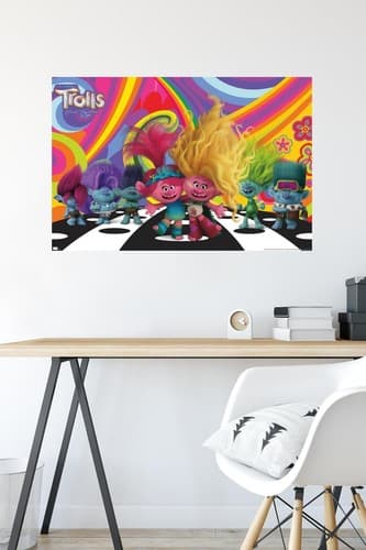 Trends Trolls: Band Together-Universe Wall Poster, 34L x 22.4W, Unframed Version - Thumbnail 4