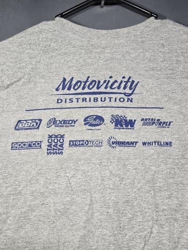 Motovicity Distribution "Is Muscle" Car Graphic T-Shirt Gray Size 2XL Est 2001 - Thumbnail 6