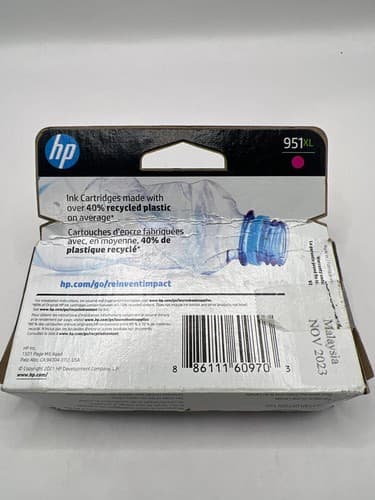 NEW Genuine HP 951 Ink Cartridges Lot of 2 – Dates Apr 2024 & Nov 2023 - Thumbnail 3