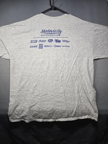 Motovicity Distribution "Is Muscle" Car Graphic T-Shirt Gray Size 2XL Est 2001 - Thumbnail 5