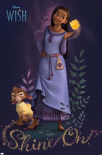 Trends International Disney Wish-Asha Wall Poster, 34L x 22.4W, Unframed Version