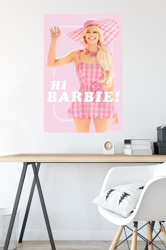 Trends Barbie: The Movie - Hi Barbie Wall Poster, 34L x 22.4W, Unframed Version - Thumbnail 4