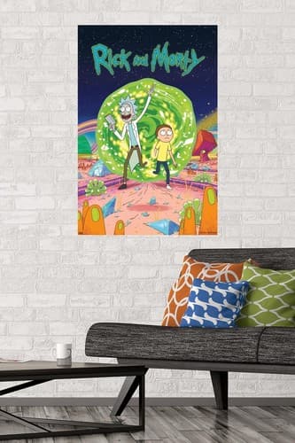 Trends International Rick And Morty - Cover Wall Poster, 22.375" x 34", Unframed - Thumbnail 2