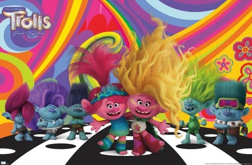 Trends Trolls: Band Together-Universe Wall Poster, 34L x 22.4W, Unframed Version