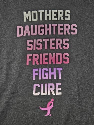 Susan G. Komen Breast Cancer Awareness Graphic T-Shirt Pink Size Medium - Thumbnail 4