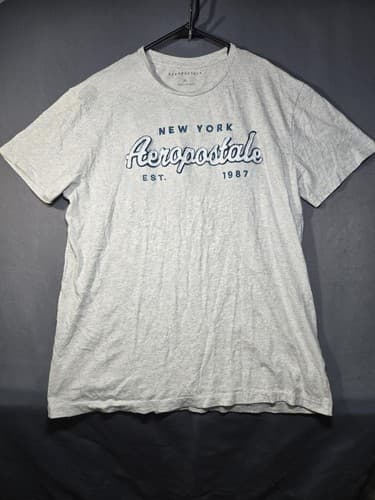 Aeropostale New York Est 1987 Graphic T-Shirt Heather Gray Size XL #G85g - Thumbnail 2