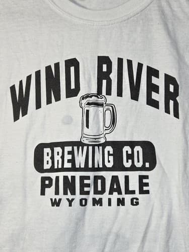 Wind River Brewing Co Pinedale Wyoming Graphic T-Shirt White Size XL #G83g - Thumbnail 5