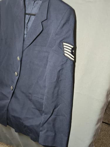USGI Military Army ASU Service Coat Dress Blue Jacket Women's 14 Medium L #T41t - Thumbnail 4