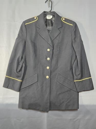 USGI Military Army ASU Service Coat Dress Blue Jacket Women's 10 MP #T42t