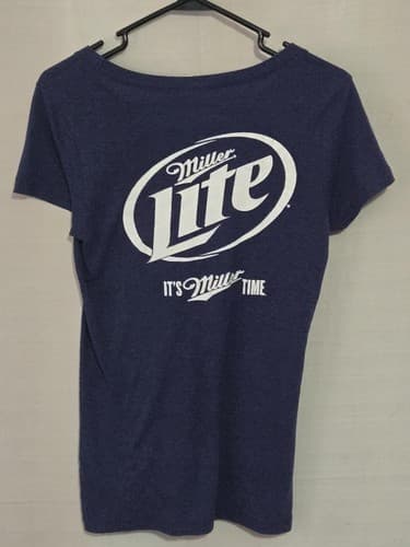 Bella + Canvas Womens Large Blue Dallas Cowboys Miller Lite T Shirt Graphic Tee - Thumbnail 3