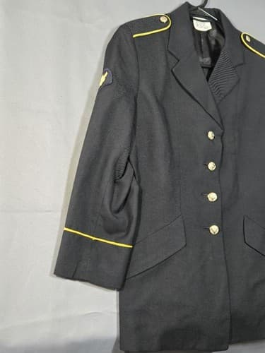 USGI Military Army ASU Service Coat Dress Blue Jacket Women's 10 MP #T42t - Thumbnail 2
