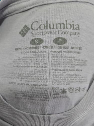 Columbia Sportswear Men's Blue Short Sleeve T-Shirt Size Small Logo Graphic VGC - Thumbnail 5