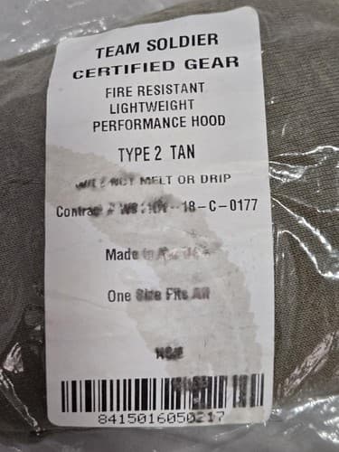 Elite Issue Flame Resistant Lightweight Hood Type 2 Coyote 8415-01-605-0217 T33t - Thumbnail 3