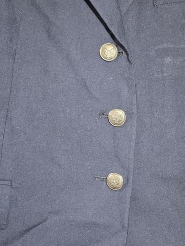 USGI Military Army ASU Service Coat Dress Blue Jacket Women's 14 Medium L #T41t - Thumbnail 2