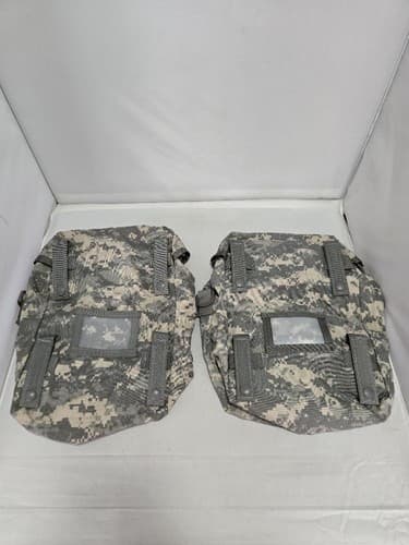 Lot of 2 USGI MOLLE II Sustainment Pouch ACU Digital Camo 8465-01-524-7226 #T32t