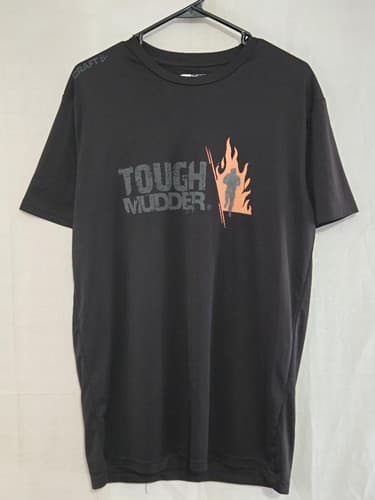Tough Mudder Men's Black Short Sleeve T-Shirt Size Large Graphic Finisher Tee