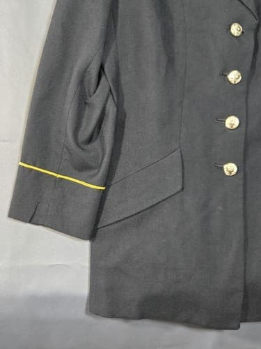 USGI Military Army ASU Service Coat Dress Blue Jacket Women's 10 MP #T42t - Thumbnail 4
