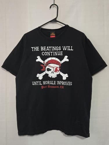 Hot Leathers Men's Black Short Sleeve T-Shirt Size Large Biker Graphic Tee VGC