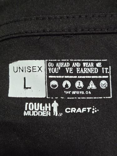 Tough Mudder Men's Black Short Sleeve T-Shirt Size Large Graphic Finisher Tee - Thumbnail 5